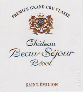 Label Château Beau-Sejour Bécot